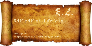 Répási Lúcia névjegykártya